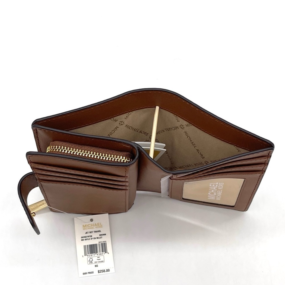 Michael Kors Medium Bifold Zip Corner Wallet - Picture 5 of 8